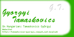 gyorgyi tamaskovics business card